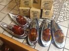117-c-12 Griffin Nib Set Vintage Marker Cab Lamp Glass Amber Lens
