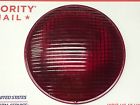 20009 Arrow Large Vintage Red Warning Glass Lens Fire Truck Bus Van Old Light