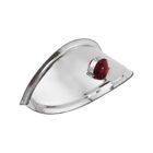 28-21088-1 Cowl Lamp Visors Stainless Steel With Red Jewel Eckler