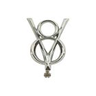32-11956-1 Headlight Bar Emblem Die Cast Chrome Plated Ford Eckler