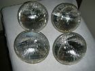 4001-4002 General Electric Fomoco Etched Oe Headlight Set Hi Lo Beam