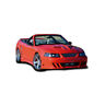 44-387833-1 Mustang Demon Style Poly Front Bumper Piece Eckler
