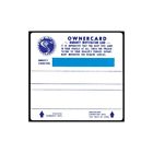 44-46867-1 Ford Mustang Shelby Permanent Owners Card Plastic Eckler