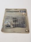 4484 Rally Nos Vintage Pair Brand Headlight Stoneguards Chrome 049538044841