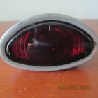 504416 Unbranded Vintage Oblong Red Glass Light Nice