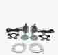 55llkwg 55 56 57 Chevy Wagon Nomad Sedan Delivery Rear License Light Kit Chrome Bezel