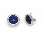 57-130786-1 Premier Quality Products Chevy Glass Blue Dots With Chrome Bezels