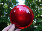 5733 Pyrex Railroad Lantern Glass Lens Red Textured Dimpled