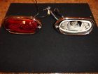 5930214 Guide Chevrolet Rear Tail Lights Red Glass Len New Bezels