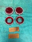 5953272 Corvair Tail Light Back Up Reverse Lens Set Nors Glo