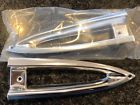 59c-13210 Fargo Chevrolet Impala Parking Light Bezel Aluminum Pair