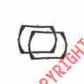 60-39193-1 Dennis Carpenter Tail Light Lens To Housing Gaskets Ford Except Station Wagon