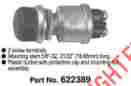 622389 Push Button Momentary Switch W Black Rubber Sosmetal