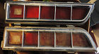 70fe 70-71 Sae-tsiar Ford Torino Tail Lights Pair Oem Gr8t Condition Chrome