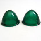 79-73-74a American Automatic King Bee Vintage Green Glass Beehive Marker Light