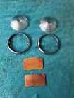 838904 General Motors Chevy Belair Parking Light Lamp Lenses Bezels Rings
