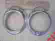874921 2241 6131 Mopar 1940 Desoto Headlight Rings Bezels Left Right Pair Original