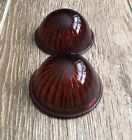 9902 American Vintage Amber Motorcycle Taillight Turn Signal Lens Pair Part
