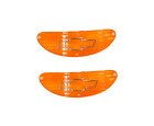 A1026c  Trimparts Chevrolet Full Size Amber Park Light Lens Bow Tie