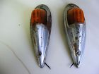Amber Chevy Pontiac Willys Indian Lamps 2 Clearance Set Marker 1950 Dodge Ford 12volts Light Buick
