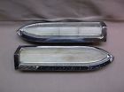 B2-60 Gm Pair 1960 Pontiac Bonneville Ventura Back Up Lights Okay Lens Chrome Nr