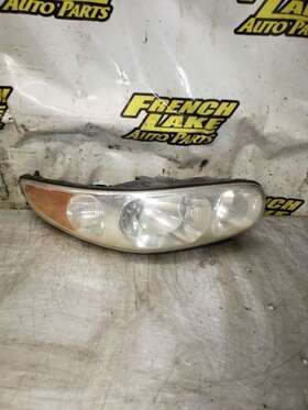 114-00590l Buick Driver Left Headlight Without Fluted Lines On Lens Fits 2000 Lesabre