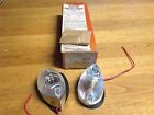 C9w-6v Signal Stat Nib Pair Jewels Directional Lamps Clear Vintage