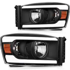 Ze169589g02 Cciyu Led Bar For 2006-08 Dodge Ram Headlamp Front Headlights Left Right Sides