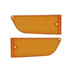 Dc13208 Mustangs Unlimited Parking Light Lenses With Ford Logo Pair Mustang