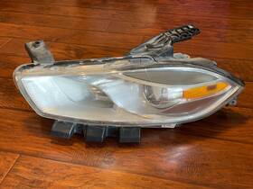 Hlp-1434a Dodge 2013-2016 Dart Halogen Headlight Driver Left Lh Oem Chrome Background