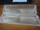Fomoco-fpt-1957 Fpt-57-rh Ford Fomoco-originals Clear Front Park Light Lens Covers Lh Rh Used