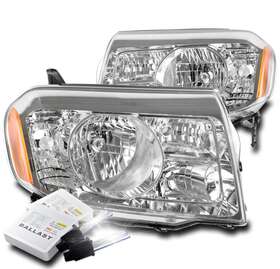 Ho2518125 Gadgetgeekgo For 2009 2010 2011 Honda Pilot Replacement Chrome Headlights Lamp 8k Xenon Hid