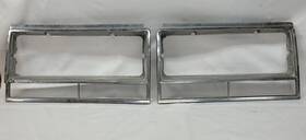 14034155 Gm And Taiwan Headlight Trim Bezel Lh Left Rh Right Pair Set For 82-87 El Camino 82-83 Malibu