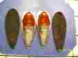 4533 Grote 2 Metal Chrome Clearance Lights With Amber Lens Rubber Pads