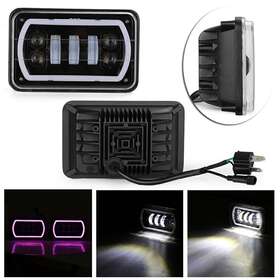 Gzyf 211310866341 4 Inch X6 Led Headlights Lamps Bluetooth Remote Control Rgb H4 Drl With Projector