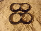 Rg-3742509 Headlight Gloss Corvette 1958-1962 Ring-3742509 Powdercoated Bezels-trim Black