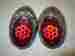 K1564 Vw Volks Empi Super Beetle Hella Karmann Ghia Vintage Volkswagen Snowflake Tail Lights Oval Window 55-61