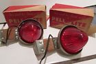 L-2-a Pell Lite Nos Pr Of Vintage Marker Lights Red Lucite By Century Mfg Multi Use