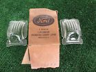 11a-13208 Light Parking Nos Lens Glass Pair Ford Vintage
