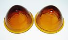Ls301 Ls 301 Pair 2 Vtg Glass Amber