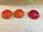 Ls307 L.l.co 2973 Lot Of 3 Glass 1pc Red 2pc Amber Lens Llco