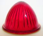 N12-nj100-3h17-18 Electroline Red Glass Lens Ribbed Beehive Shape