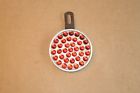 No.337 Persons Vintage Red Glass Marble Round Reflector No Reserve