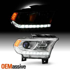 Ch2503306 Oemassive For 2016-2020 Dodge Durango Led Drl Halogen Chrome Projector Headlamp Passenger