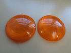 P-426 Pair Of Vintage Amber Lenses Diameter