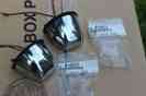 Prc1229 Original Plate Pair 1500 License Lamps Chrome Triumph Spitfire