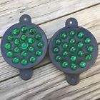 R-19-35 Persons Vintage Green Glass Marble Reflectors