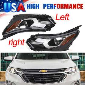 Romanspareparts 729086231732 Halogen Headlight Fits For 18-20 Chevy Equinox Passenger&driver Side Left Right