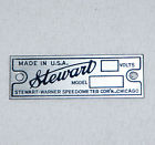 Stw-0023-5 Classic Exotic Service Stewart Warner Spotlight Tag Duesenberg Model