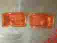 Tmc-830 1961 62 63 64 65 66 67 Ford Econoline Amber Parking Lens Pair Nos Glo Brite